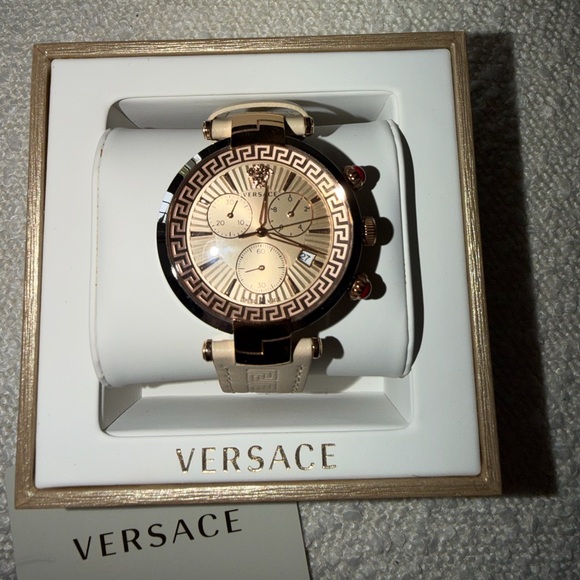 Versace Women’s Revive Rose Gold Chronograph Watch - Picture 2 of 7